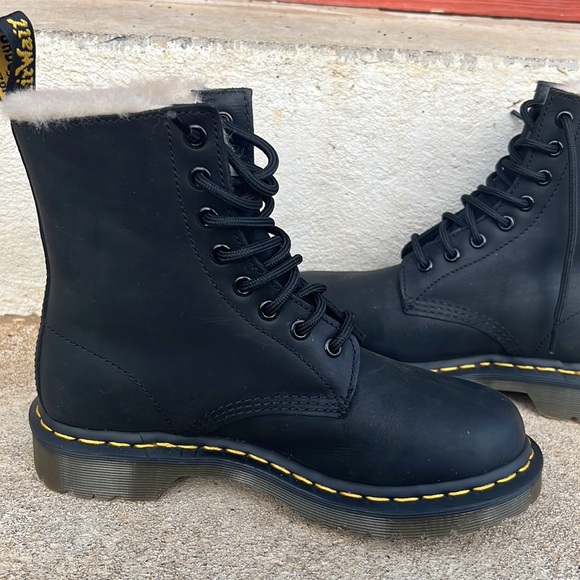 Dr. Martens 1460 Serena Faux Fur-Lined Boots - Picture 7 of 15